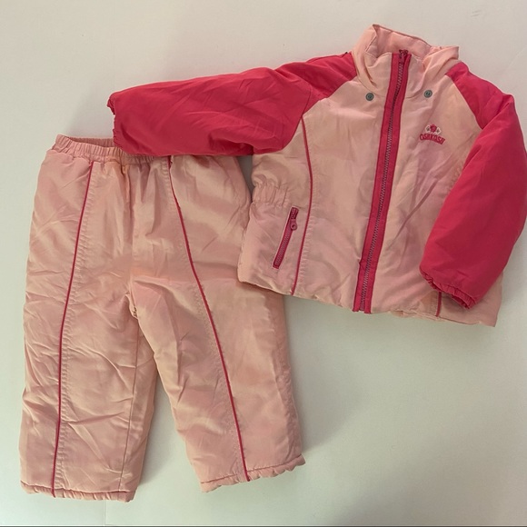 Oshkosh Girls Pink Snowsuit snow outfit 24 months